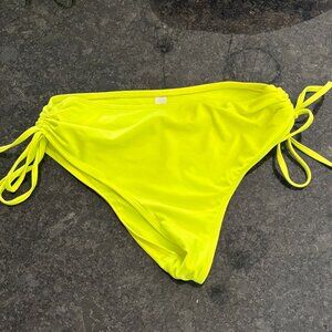 Neon yellow bathing suit bottoms